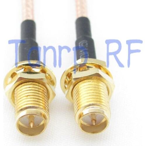 2PCS 20CM Pigtail coaxial jumper cable RG316 extension cable 8INCH RP-SMA female to RP-SMA jack RF adapter connector