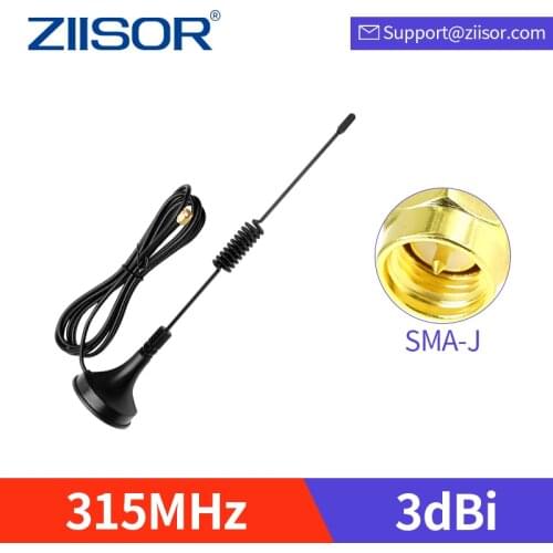 315MHz Antenna with Magnetic Base Omni 315M Antenna Omnidirectional SMA Male Connector for DTU Wirelss Module Aerial TX315-XPL