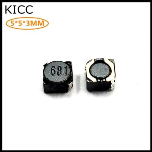 4D28 680UH 681M 681 inductor 5*5*3 Chip Power Shielding inductance 10Pcs