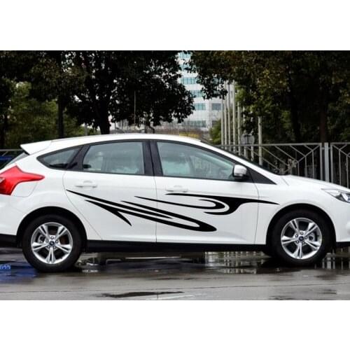 Car Decals Stripe Racing 89'' for Mondeo Vinyl Graphics Motor Side Door stickers ZC579