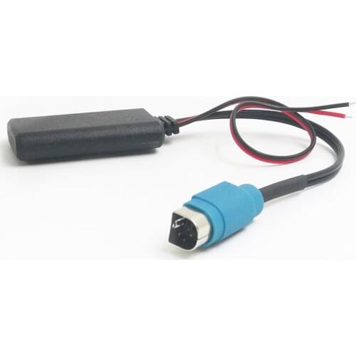 Biurlink Car Bluetooth 5.0 Wireless Music Adapter for Alpine Radio AUX Cable Adapter KCE-236B CDE9885 9887 to Smartphone