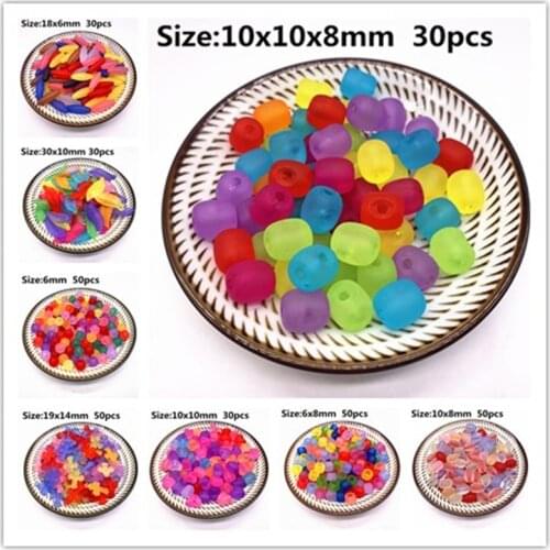 Colors Acrylic Beads For Handmade DIY Necklace Bracelet Jewelry Accessories