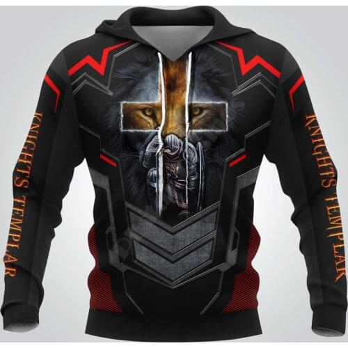 Knights Templar 3D Printed Hoodies Casual Pullover Men For Women Fashion Sweatshirts Sweater Drop Shipping 01