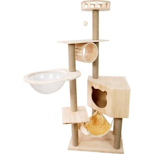 Cat Climbing Frame Cat Space Capsule Cat Scratching Board Pet Toys Large Cat Jumping Platform Cat Litter Cat Scratching Post