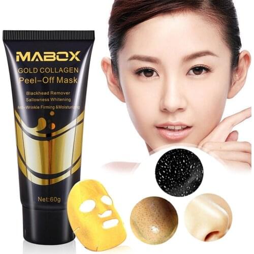 24K Gold Mask Purifying Peel Off Blackhead Remover Mask Deep Cleansing Tear off Whitening Lifting Firming Skin Care Tool