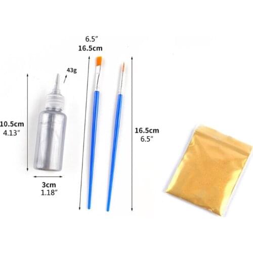 Metallic Resin Art Pigment Outline Drawing Paste Golden Colorant Jewelry Making MXME
