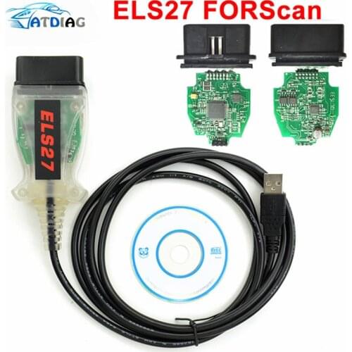 ELS27 FORScan PIC24HJ128GP+FTDI Microchip ForF-ord for M-azda Designed Work Over ELM327 & J2534 ELS 27