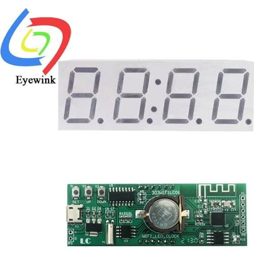 Nixie tube WiFi clock module 0.8 inch automatic clock DIY digital electronic clock