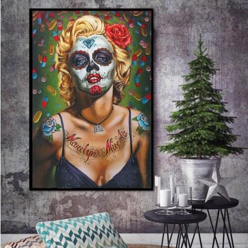 MUTU Marilyn Monroe Quotes Canvas Painting Print In Wall Pictures For Living Room Wall Art Home Decor Modern Abstract No Frame