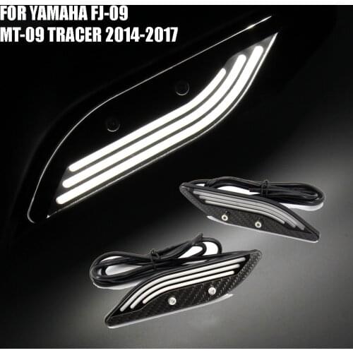 NEW Motorcycle hand guard Decorative lights Knuckle Guard LED Kit For YAMAHA FJ-09 MT-09 MT09 TRACER 2014 2015 2016 2017