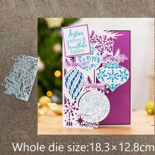 New Design Craft Metal stencil mold Cutting Dies Opulent Baubles decoration scrapbook die cuts Album Paper Card Craft Embossing