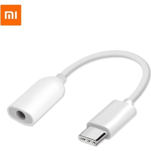 Original usb type c to 3.5mm headphone jack adapter aux audio converter cable for xiaomi mi 9 8 6 5 mix 2 max 3 redmi note 7 3