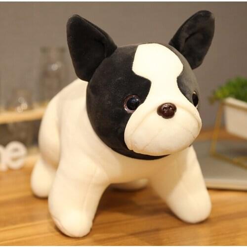High Quality 35cm Kawaii Bulldog Plush Doll Stuffed French Bulldog Plush Toy for Children Soft Throw Pillow Baby Kids Puppy Gift