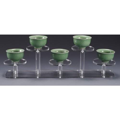 Teacup Hoder Jewellery Making Supplies Cosmetic Display Stand Toy Doll Organizer Storage Case Acrylic Ring Jewelry Showcase