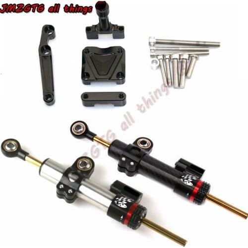 Motorcycle CNC Stabilizer Damper Complete Steering Mounting Bracket For KAWASAKI NINJA250/300 2013 2014 2015 2016 2017 2018
