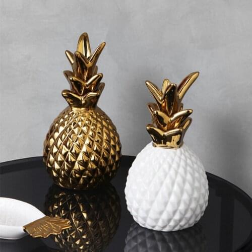 Light luxury creative ceramic pineapple decoration modern simple Nordic living room TV cabinet desktop home furnishing