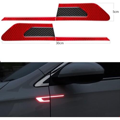 2Pcs Car Leaf Board Reflective Sticker for Mitsubishi Outlander 3 ASX Lancer Lancer 10 l200 Pajero Sport