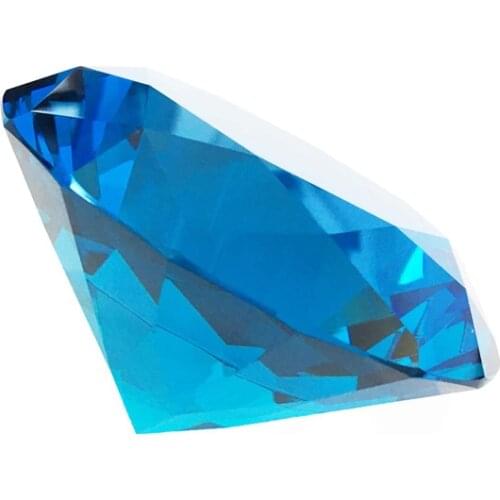 30-150mm Aquamarine Glass Diamond Party Decoration Crystal Large Diamond Romantic Home Decoration Ornaments Party Chrismas Gifts