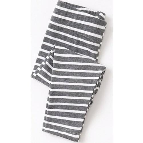 2 3 4 5 6 7 Years Toddler Girls Leggings Casual Striped Skinny Pants Autumn Kids Baby Elastic Waist Trousers Leggings For Girls