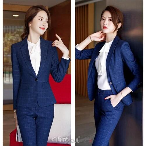Women Pant Suit women New professional wear fashion suit pants suit small suit ol set women business uniforms Increase size5XL