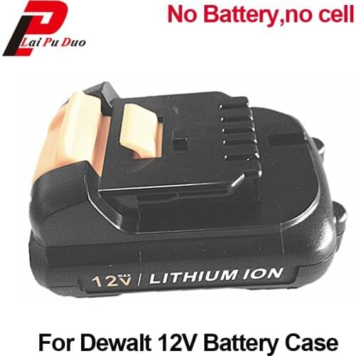 12V Li-ion Rechargeable Battery case Plastic Case For Dewalt DCB120 DCB100 DCT410S1 DCT414S1 DCF815 DCF813S2 DCL510