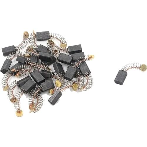 30Pcs Carbon Motor Brushes Electric Rotary Motor Tool for Dremel Electric Motors Spare Part Repair (12X8X5mm Base)
