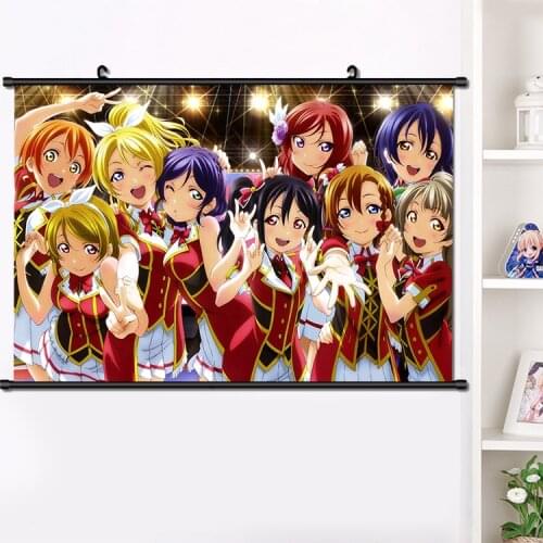 Anime LoveLive! Kousaka Honoka Minami Kotori Tojo Nozomi Wall Scroll Poster Manga Wall Hanging Poster Home Decor 40*60cm