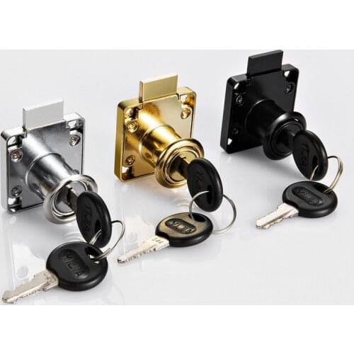 Desk Drawer Locks Furniture Drawer Locker High Quality Square Tongue Cabinet Lock Zinc Alloy Aafety Lock With Lock