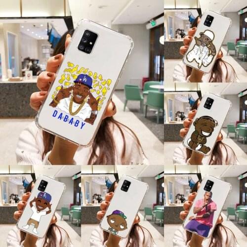 DaBaby Suge Rapper boy Phone Case Transparent For Samsung A51 A50 A71 A70 A81 M60S Note S21 S 20 10 9 8 11 E Plus Ultra
