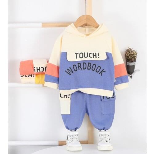 Spring Children Cartoon Clothes Baby Boys Girls Cotton Hoodies Pants 2pcs/Sets Toddler Fashion Clothing Kid Casual Sports Suits