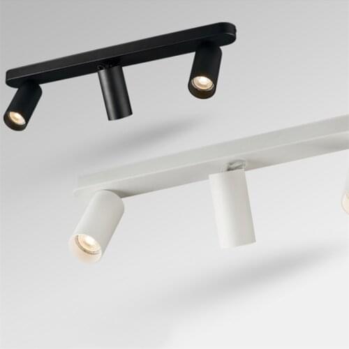 Dimmable multi-head spotlights surface-mounted ceiling anti-glare living room bedroom aisle long linear guide-free light 20W/30W