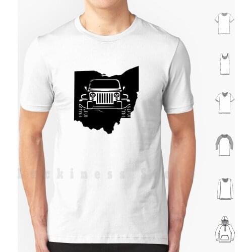 Jl Oh T Shirt 6xl Cotton Cool Tee Ohio 4x4 Off Road Four Wheeler Thing Life Mudder State Trucks Big Wheels Monster Trucks Jk Jl