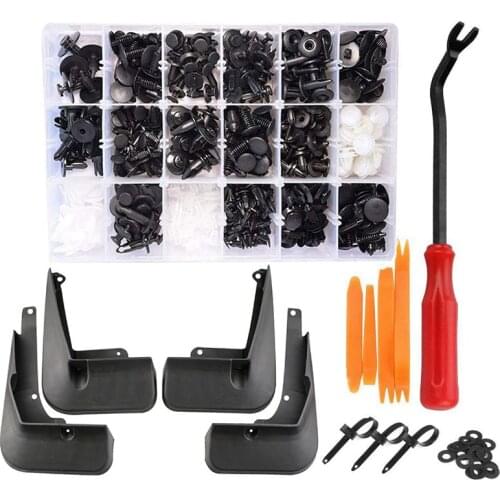 455 Pcs Car Retainer Clips Kit with Fastener Remover & Car Mud Flaps Fit for Toyota C-Hr Chr 2016 - 2018 Abs