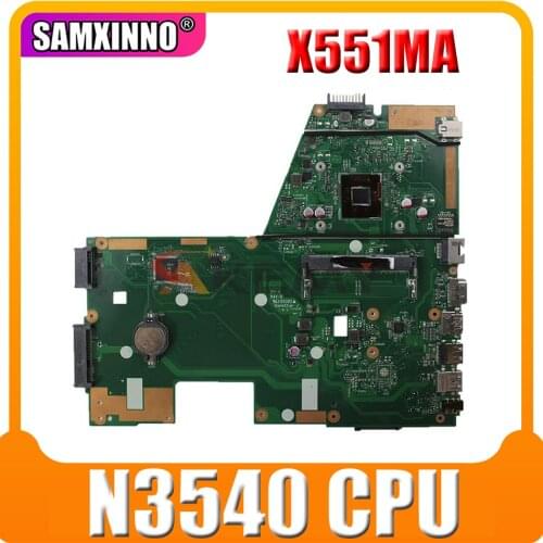 Akemy X551MA laptop motherboard with N3540 CPU DDR3 For ASUS X551MA F551MA X551M D550M original mainboard tested full 100