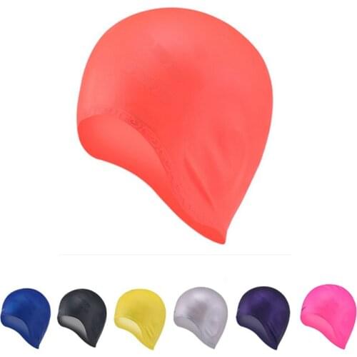 New Swimming Caps Waterproof Men and Women Long Hair Swimming Hats Silicone Ear Protector Large Youth Neoprene Adults Swim Cap