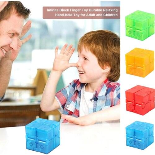New Hot Stress Relief Toy Premium ABS Infinity Cube Portable Decompresses Relaxing Hand-held Toy For Children Adults