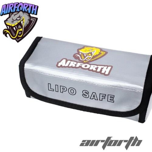 Mini Fireproof Waterproof Explosion-Proof Portable LIPO Battery Safety Bag 185x75x60mm for RC Helicopter Airplane FPV Drones DIY
