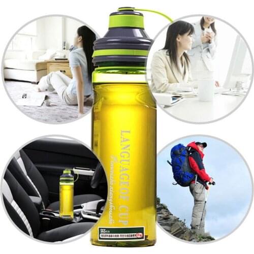 Hot Sports Water Bottle 600ML Protein Shaker Outdoor Travel Portable Leakproof Drinkware Plastic My Drink Bottle BPA Free dropsh