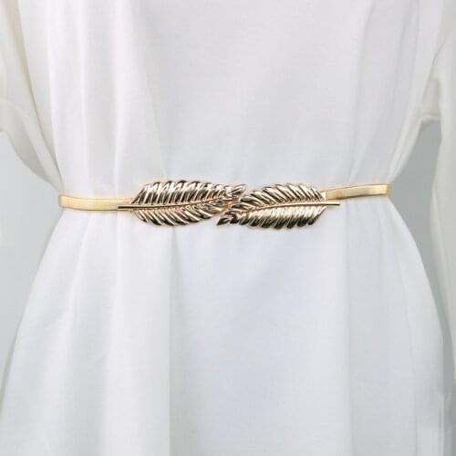 Leaf Flower Belt Elastic Waist Belts for Women Stretch Cummerbunds Adult Lady Coat Ketting Waistband Skirt Decoration Wholesale