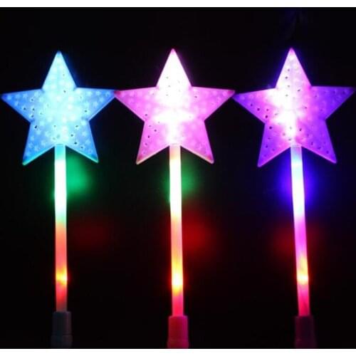 Wedding decoration Glow Stick pentagram LED stick light up toys luminous stars party decoration Festival Party