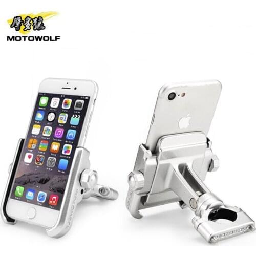 Universal Motorcycle/Bicycle/Electric-bike Phone Holder GPS Stand with USB Charger for 4-6.6 inch Mobile iPhone Samsung Huawei