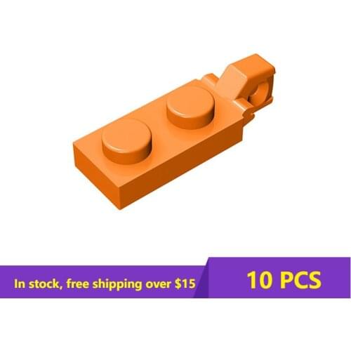 10PCS MOC Bricks Compatible Assembles Particles 44301 Hinge Plate 1 x 2 For Building Blocks Parts DIY Educational gift Toys