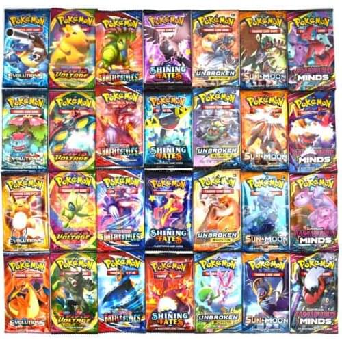18PCS/2Bag Pokemon Cards Anime Sword&Shield Non Repeat English Game Battle Carte Trading Pikachu Children Pokemon Kaarten Toy