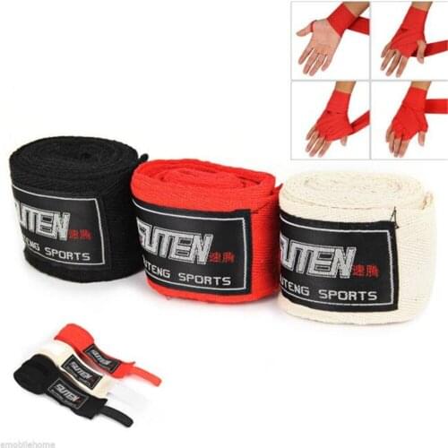 2019 New 1 Pair Width 5cm Length 2.5M MMA Cotton Boxing Bandage Sanda Handwrap High Quality Muay Thai Dropship#0409