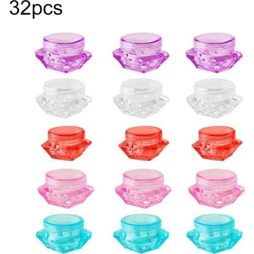 32Pcs 5g Diamond Shape Refillable Container Face Cream Lotion Empty Bottles Portable bottle, fit in your pocket, purse, handbag