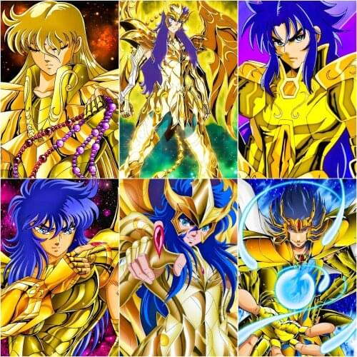 5D Diamond Painting Cross Stitch Diamond Embroidery Japan Anime Saint Cartoon Mosaic Picture Of Rhinestones Home Decoration