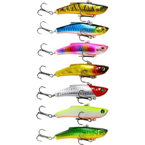 7Pcs VIB Fishing Lures 18G/7Cm Vibrator Sinking Full Water Baits For Pike Fish Artificial Lures ​Tackle Sea Carp