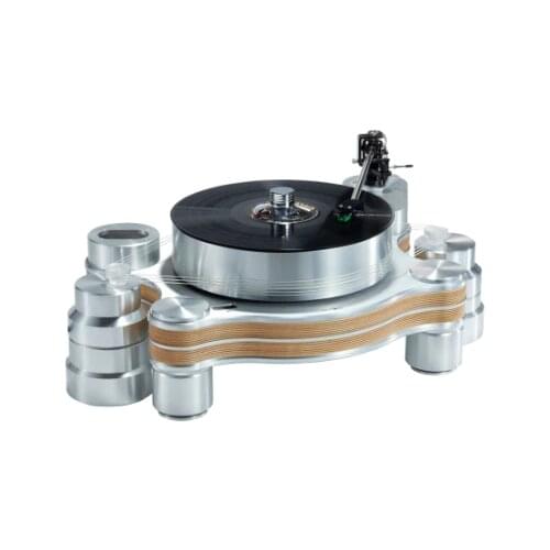 Amari LP-32S vinyl record player, magnetic levitation with tonearm, cartridge, stylus, disc suppression