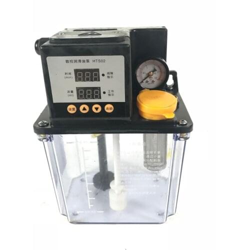 2L Dual Digital Display Automatic Lubrication Pump Oiler Digital Numerical Control Electric Lubricator CNC Pump 110V/220V