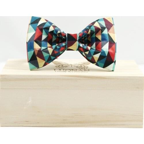 Free Shipping New male Mens Original handmade bow tie dress groom grooman wedding printed British lattice bow Korean gift